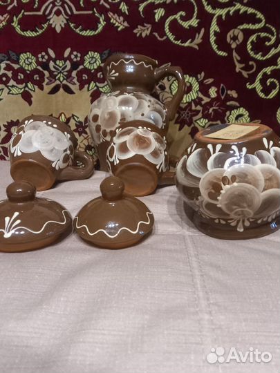 Рамонская керамика сервиз,набор белый букет