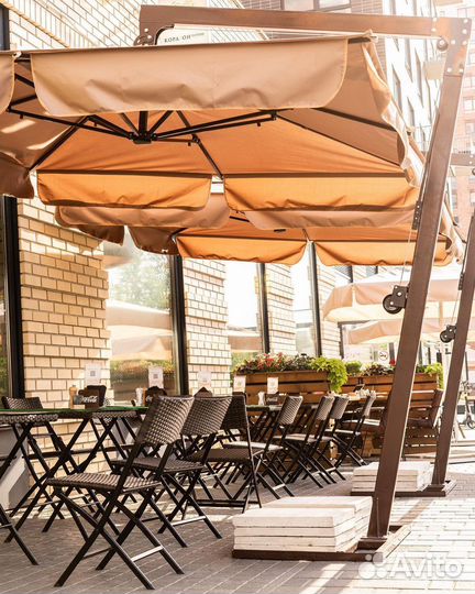 Усиленный зонт 3х3 для кафе в наличии