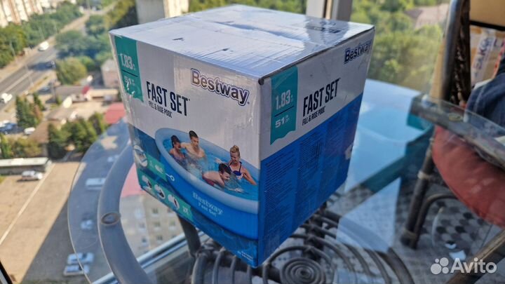 Надувной бассейн Bestway Fast Set 183x51