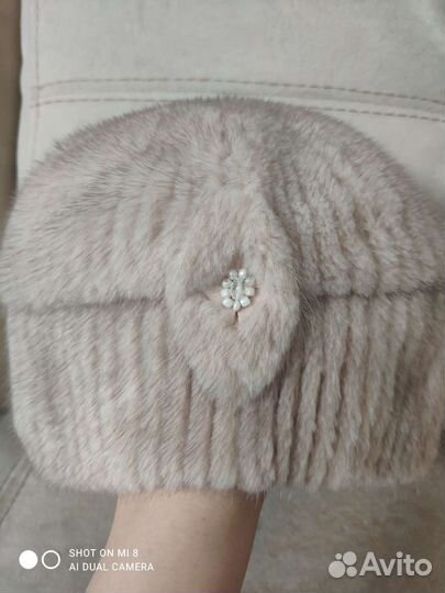 Шапка норковая женская