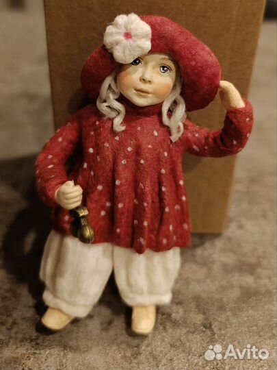 Ватная елочная игрушка