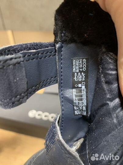 Зимние ботинки Ecco 22 размер