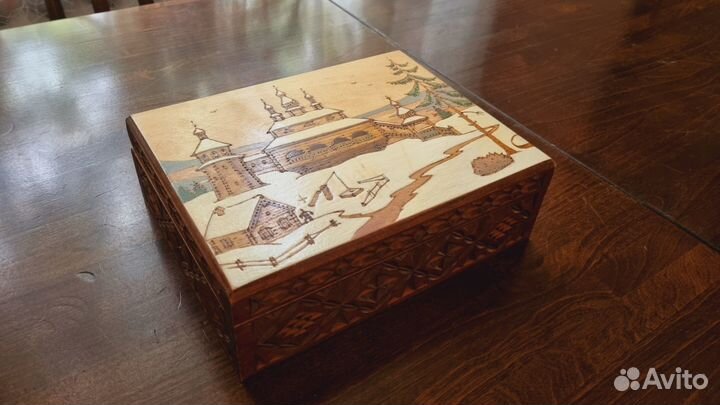 Шкатулка деревянная СССР