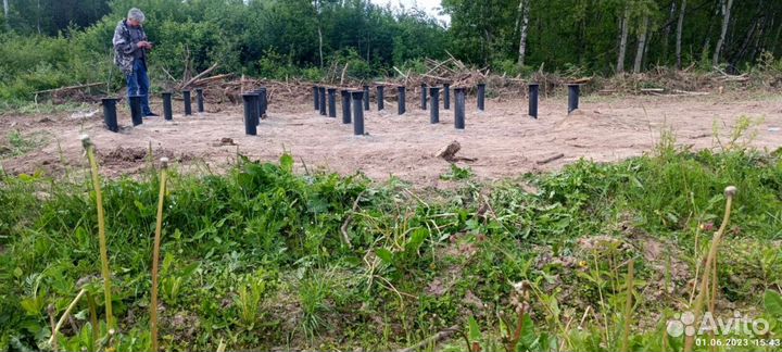 Винтовые сваи + монтаж