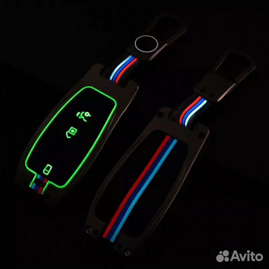 Чехол для ключа Mercedes / Мерседес металл Black new