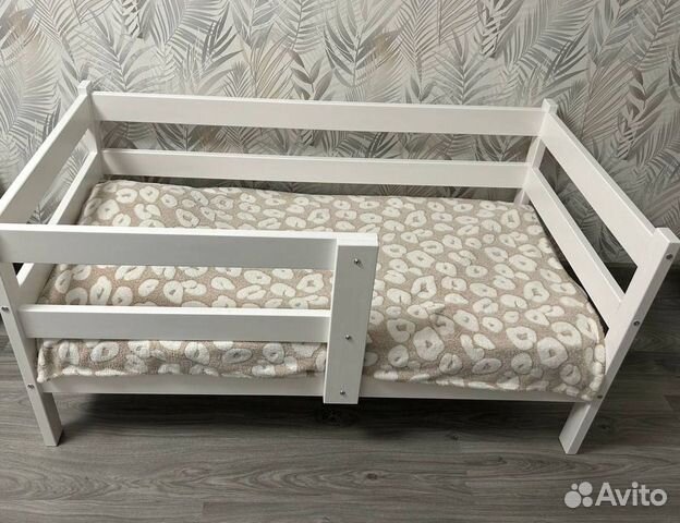 Детская одноярусная кровать Софа 160х80 белый