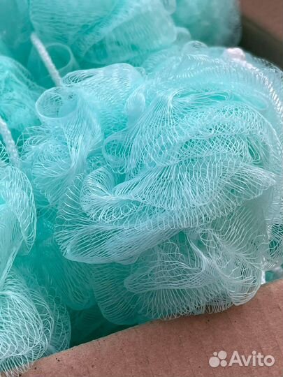 Мочалка бирюзовая оптом 200 штук