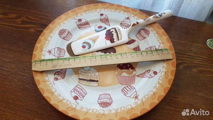 Тарелка для торта и лопаточка