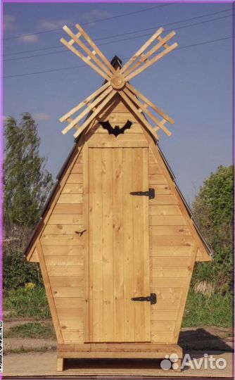 Уличный туалет с декором фрж 940