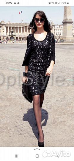 Платье женское 44 черное вечернее