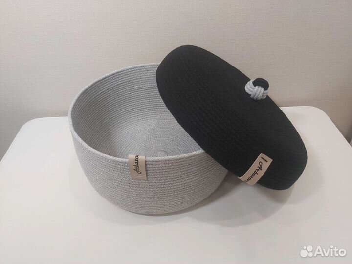 Корзина из хлопкового шнура