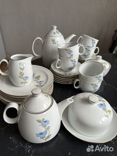 Чайный сервиз кольдиц фарфор из гдр