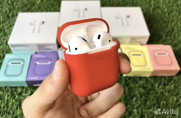 Airpods 2 premium (бесплатная доставка, чехол)