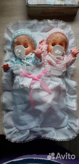 Кукла пупс близнецы коллекционная