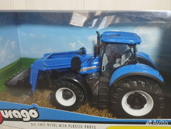 Модели тракторов 1:32 Bburago Valtra New Holland