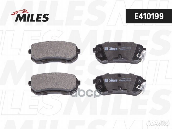 Колодки задние Hyundai/Miles/ E410199 Miles