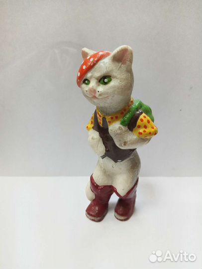 Кот Базилио, кот в сапогах колкий пластик СССР
