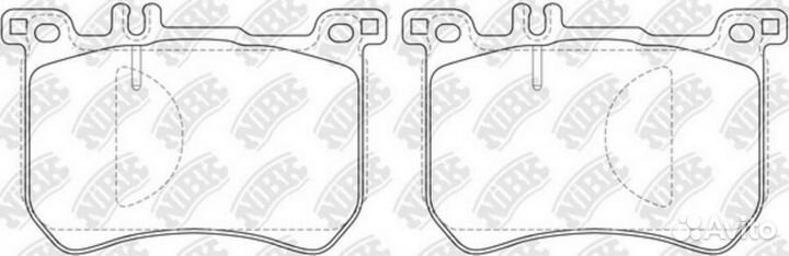 Nibk PN31015 Колодки пер.mercedes S VII (W222) S 350 2013