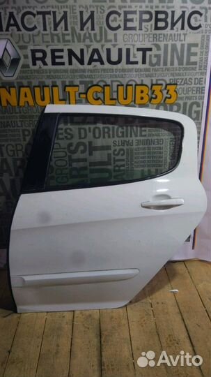 Дверь задняя левая Peugeot 308