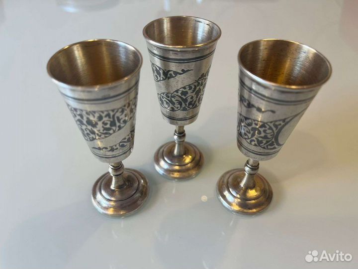 Рюмки серебро СССР