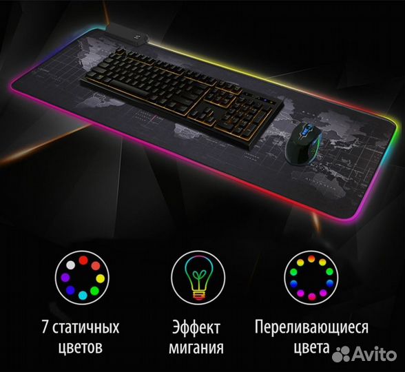 Игровой коврик с RGB