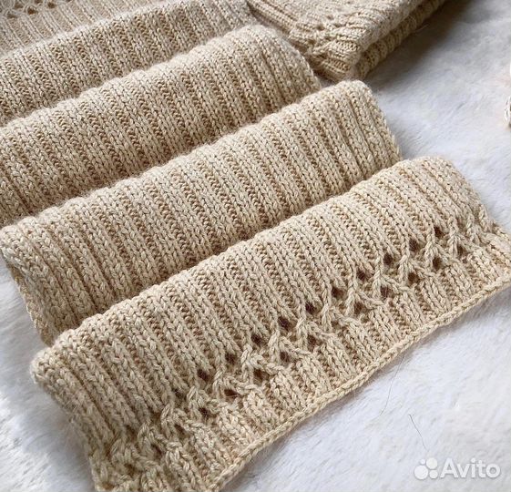 Вязаный комплект. Шапка и шарф