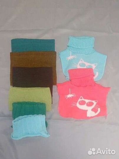 Манишки, снуды, шарфы