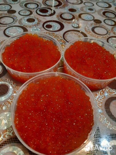 Красная икра кета