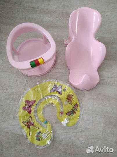 Горка + круг для купания +