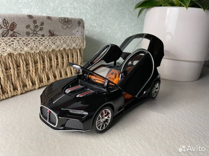 Модель автомобиля Bugatti Atlantic металл 1:24