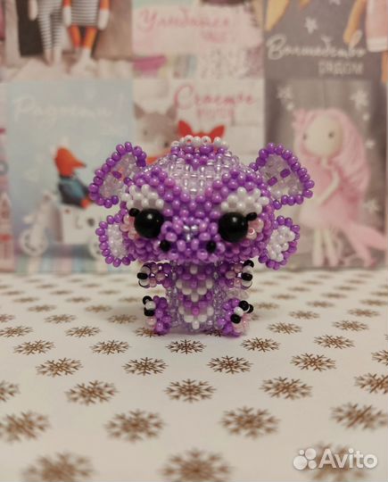 Амигуруми из бисера водяной дракон