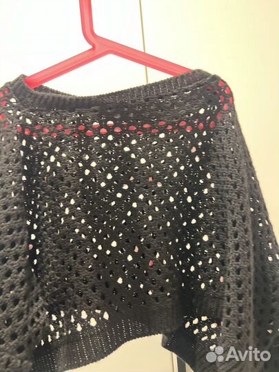 Кофта в сеточку с бантиками