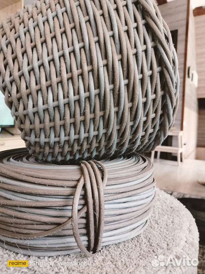 Искусственный полиротанг для плетения