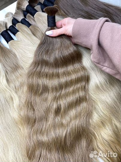 Волосы в срезе, 40см, Долями