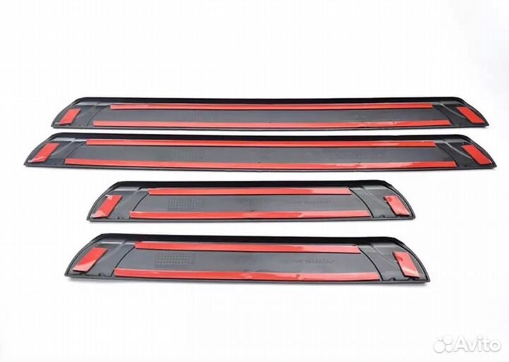 Накладки на пороги Skoda Kodiaq / Шкода Кодиак 2016-2022г.в