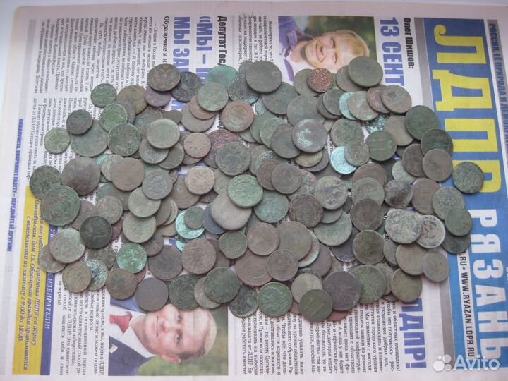 181 шт. старинные монеты.на чистку и опыты