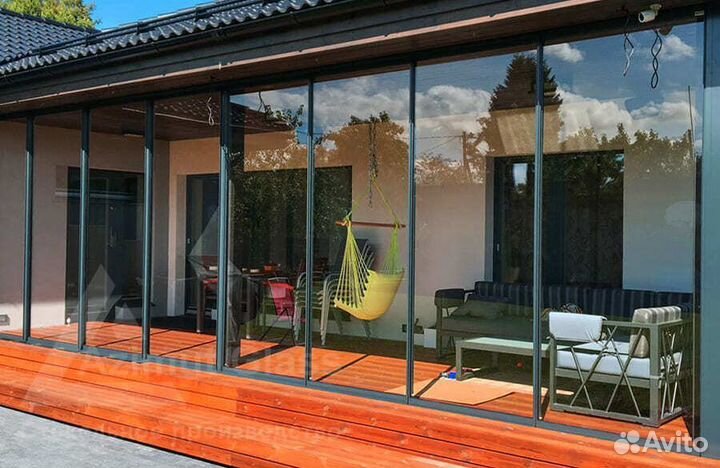 Безрамное остекление лоджий