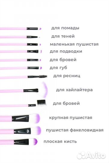 Набор кистей для макияжа