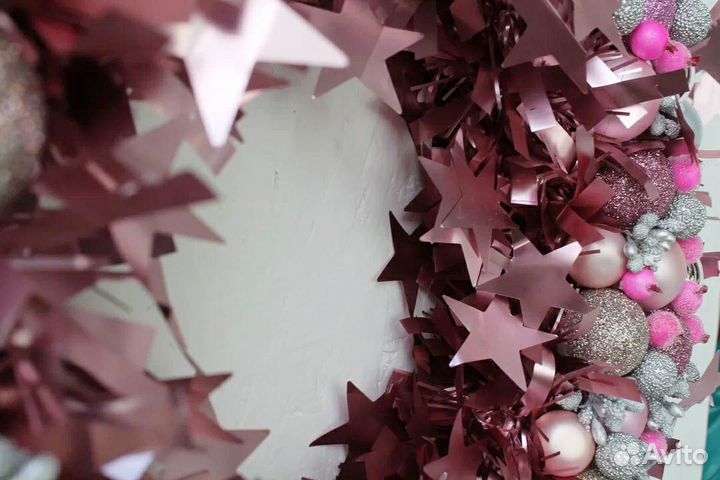 Новогодний венок ручной работы