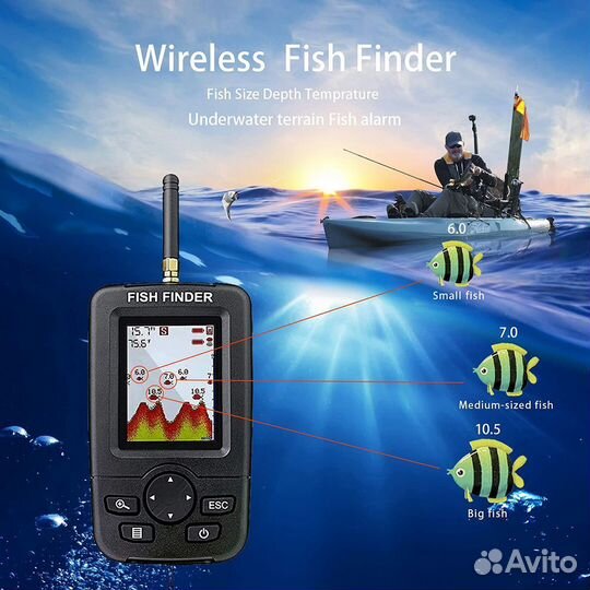 Беспроводной Эхолот Fish finder XJ-01