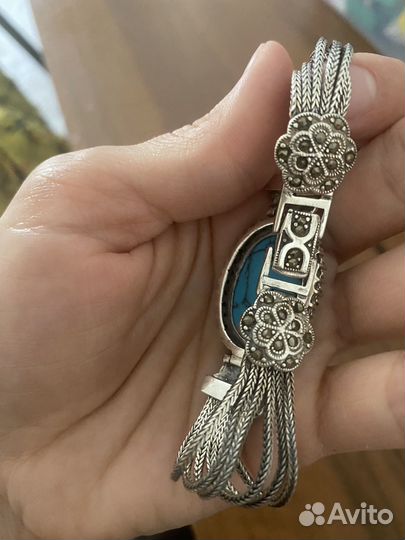 Серебряный браслет кубачи