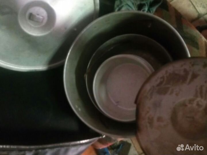 Набор посуды для туризма, алюминиевый. СССР