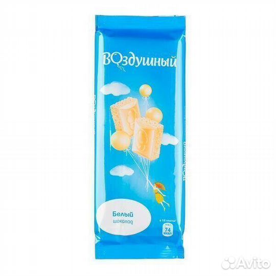Опт - Шоколад Воздушный Белый пористый 85г