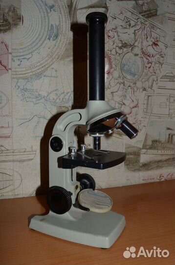 Микроскоп ум-301, 2 объектива х8, х20, окуляр х15