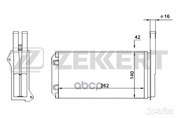 Радиатор отоп. Ford Escort V-VII 90- Orion III