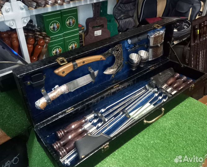 Набор шампуров в кейсе