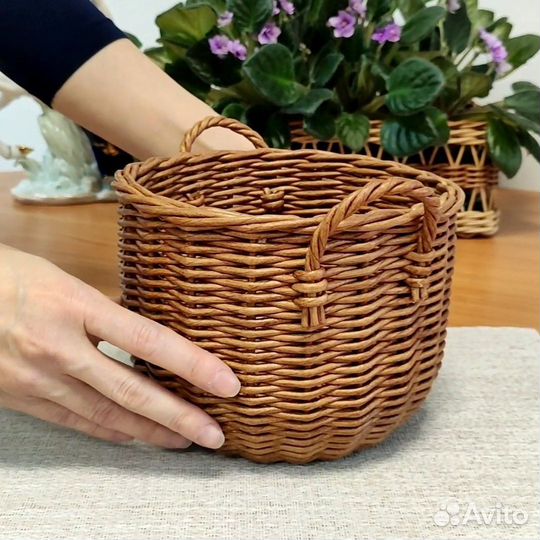 Корзина плетеная для хранения