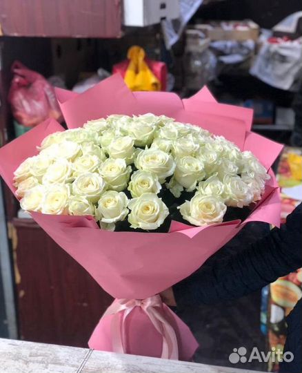 Букет из 101 розы, доставка цветов, роз