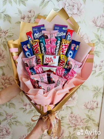 Сладкие букеты из конфет