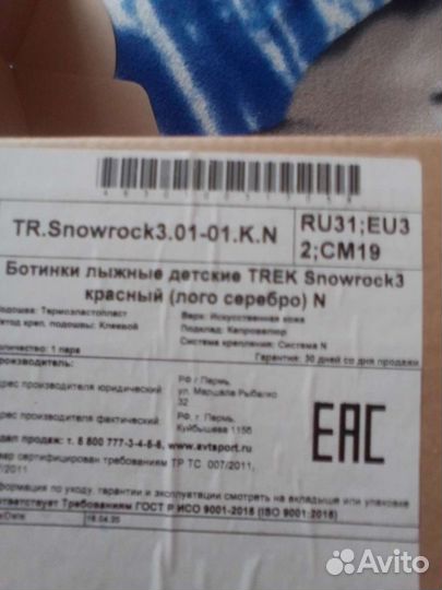 Лыжные ботинки